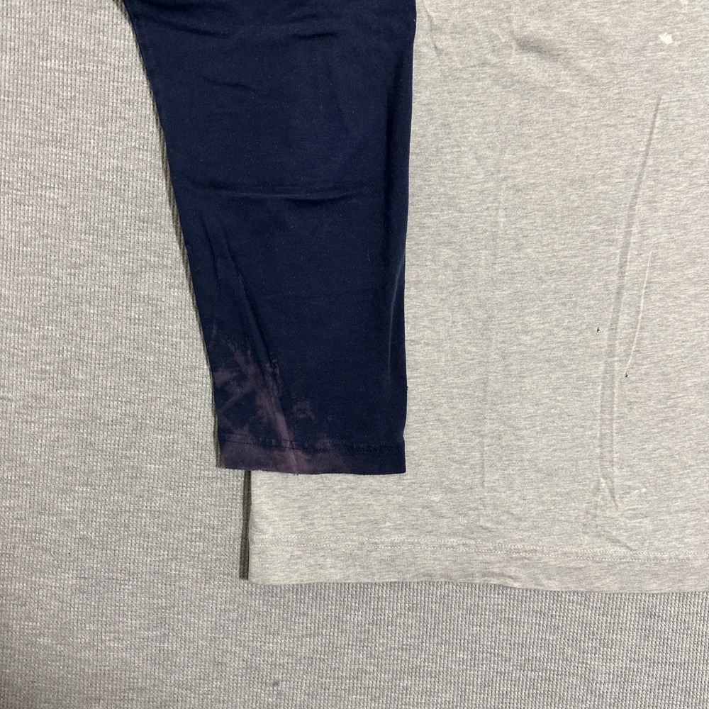 Aeropostale Raglan Baseball Long Sleeve Shirt Aero Logo‎ Navy Blue Gray Mens L - Picture 3 of 9